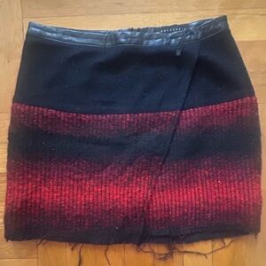 Sanctuary Black and Red Mini Skirt